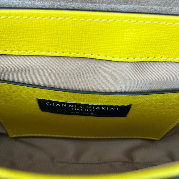 Crystal Embellished Italian Leather Crossbody Bag - Picture 5 of 5